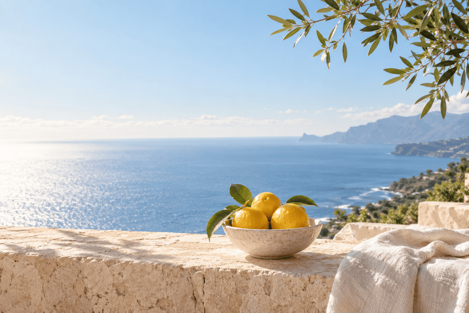 Tenerife coastline surrounded by greenery